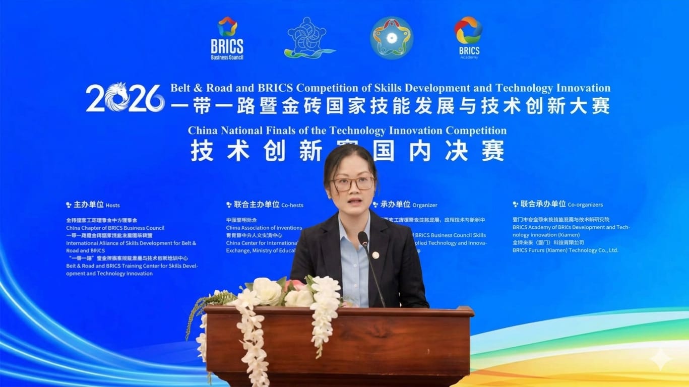 ຮອງຫົວໜ້າ  ສຕສ ເຂົ້າຮ່ວມເປີດພິທີແຂ່ງຂັນນະວັດຕະກໍາເຕັກໂນໂລຊີ ລະດັບຊາດຂອງ ສປ ຈີນ ປະຈໍາປີ 2026 ແບບທາງໄກ.